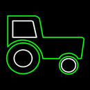 Tractor Series Handmade Art Neon Sign