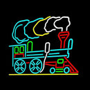 Train Logo Handmade Art Neon Sign
