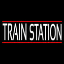 Train Station Handmade Art Neon Sign