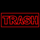 Trash Handmade Art Neon Sign