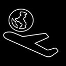 Travel Icon Handmade Art Neon Sign