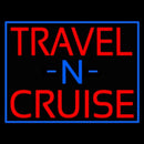 Travel N Cruise With Border Handmade Art Neon Sign