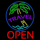 Travel Open Handmade Art Neon Sign