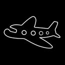 Travel Transportation Airplane Handmade Art Neon Sign