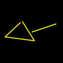 Triangle Handmade Art Neon Sign