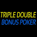 Triple Double Bonus Poker Handmade Art Neon Sign