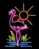 Tropical flamingo Neon Sign