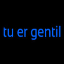 Tu Er Gentil Handmade Art Neon Sign