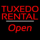Tuxedo Rental Open White Line Handmade Art Neon Sign
