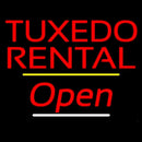 Tuxedo Rental Open Yellow Line Handmade Art Neon Sign
