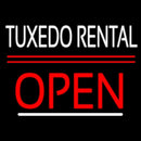 Tuxedo Rental Script2 Open Handmade Art Neon Sign