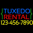 Tuxedo Rental With Phone Number Handmade Art Neon Sign