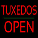 Tuxedos Block Green Line Open Handmade Art Neon Sign
