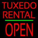 Tuxedos Rental Block Open Green Line Handmade Art Neon Sign