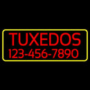 Tuxedos With Phone Number Handmade Art Neon Sign