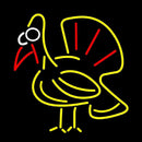 Turkey Bird Logo Handmade Art Neon Sign