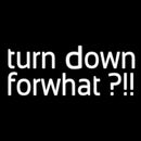 Turn Down For What Handmade Art Neon Sign
