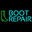 Turquoise Boot Repair Handmade Art Neon Sign