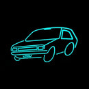 Turquoise Car Logo Handmade Art Neon Sign
