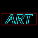 Turquoise Double Stroke With Border Art Handmade Art Neon Sign