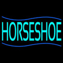 Turquoise Horseshoe Handmade Art Neon Sign
