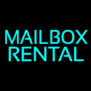 Turquoise Mailbox Rental Block Handmade Art Neon Sign