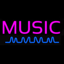 Turquoise Music Handmade Art Neon Sign