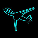 Turquoise Travel Handmade Art Neon Sign