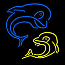 Two Fish Handmade Art Neon Sign