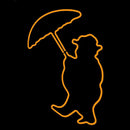 Umbrella With Man Logo Handmade Art Neon Sign