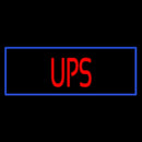 Ups Block Blue Border Handmade Art Neon Sign