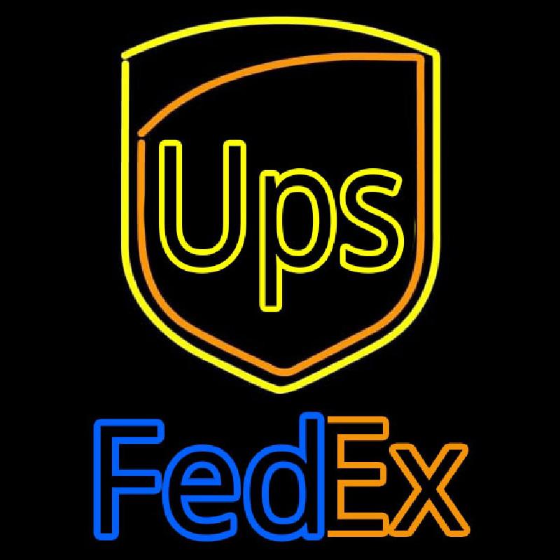 Ups Fedex Handmade Art Neon Sign