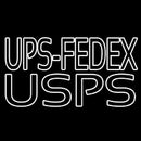 Ups Fedex Usps Handmade Art Neon Sign