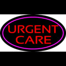 Urgent Care Oval Pink Handmade Art Neon Sign