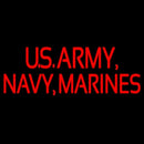 Us Army Navy Marines Handmade Art Neon Sign
