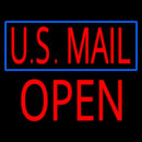 Us Mail Block Open Handmade Art Neon Sign