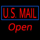 Us Mail Script1 Open Handmade Art Neon Sign