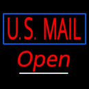 Us Mail Script2 Open Handmade Art Neon Sign
