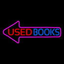 Used Books With Arrow Handmade Art Neon Sign