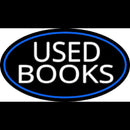 Used Books With Blue Border Handmade Art Neon Sign