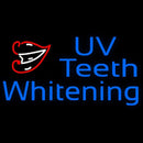 Uv Teeth Whitening In Blue With Lips Logo Handmade Art Neon Sign