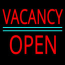 Vacancy Block Open Green Line Handmade Art Neon Sign