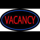 Vacancy Oval Blue Handmade Art Neon Sign