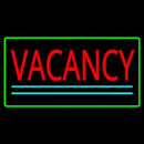 Vacancy Rectangle Green Handmade Art Neon Sign