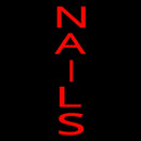 Veretical Red Nails Handmade Art Neon Sign