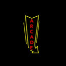 Vertical Arcade Logo Handmade Art Neon Sign