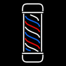 Vertical Barber Pole Handmade Art Neon Sign