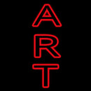 Vertical Double Stroke Art Handmade Art Neon Sign