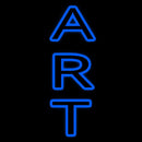 Vertical Double Stroke Art Handmade Art Neon Sign