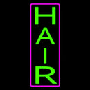 Vertical Green Hair With Pink Border Handmade Art Neon Sign